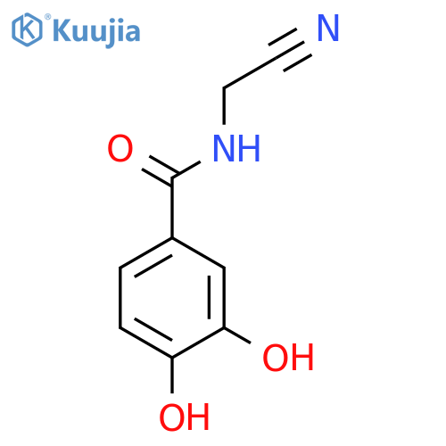 Benzamide, N-(cyanomethyl)-3,4-dihydroxy- structure