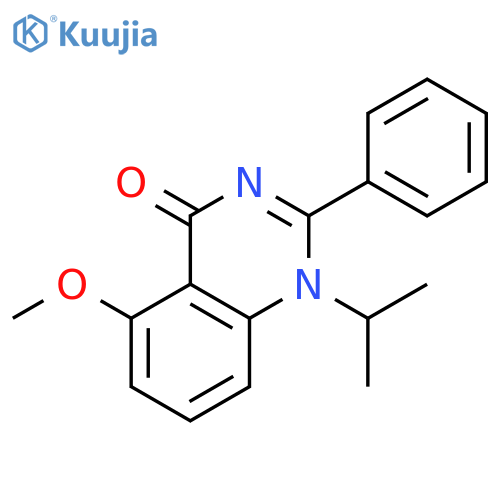 4(1H)-Quinazolinone, 5-methoxy-1-(1-methylethyl)-2-phenyl- structure
