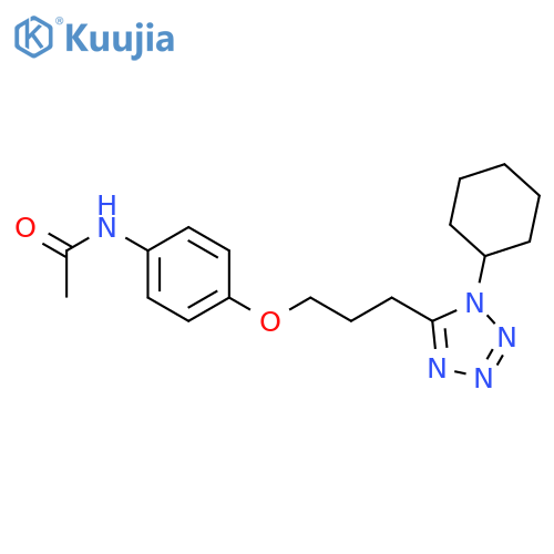 Acetamide, N-[4-[3-(1-cyclohexyl-1H-tetrazol-5-yl)propoxy]phenyl]- structure