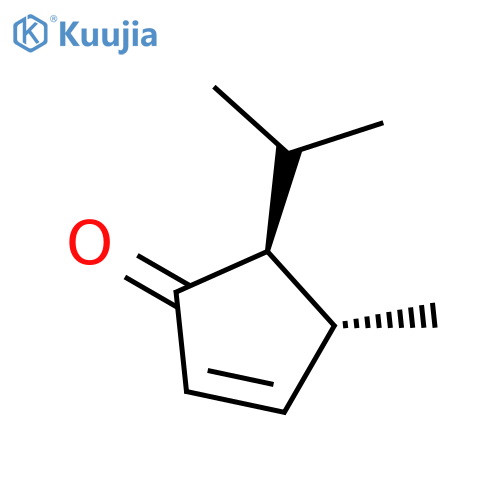 2-CYCLOPENTEN-1-ONE, 4-METHYL-5-(1-METHYLETHYL)-, TRANS- structure