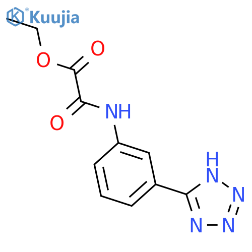 Acetic acid, oxo[[3-(1H-tetrazol-5-yl)phenyl]amino]-, ethyl ester structure