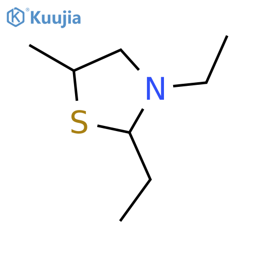 Thiazolidine, 2,3-diethyl-5-methyl- structure
