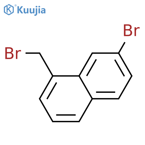 Naphthalene, 7-bromo-1-(bromomethyl)- structure