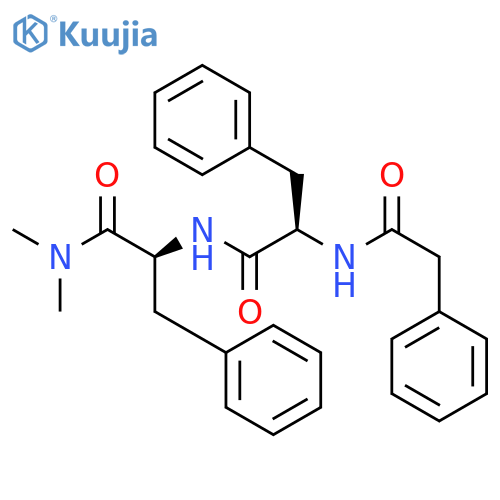 L-PHENYLALANINAMIDE, N-(PHENYLACETYL)-D-PHENYLALANYL-N,N-DIMETHYL- structure