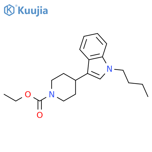 1-Piperidinecarboxylic acid, 4-(1-butyl-1H-indol-3-yl)-, ethyl ester structure