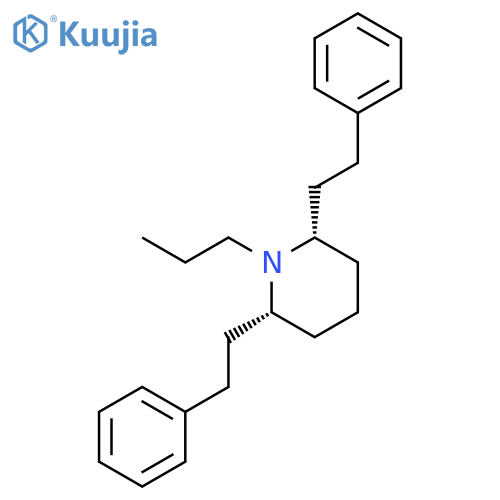 Piperidine, 2,6-bis(2-phenylethyl)-1-propyl-, (2R,6S)-rel- structure