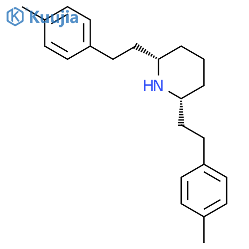 Piperidine, 2,6-bis[2-(4-methylphenyl)ethyl]-, (2R,6S)-rel- structure