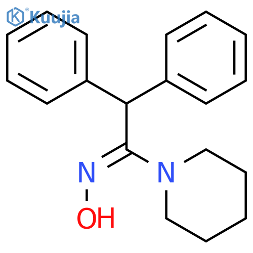 Piperidine, 1-[1-(hydroxyimino)-2,2-diphenylethyl]- structure