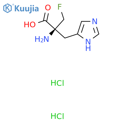(S)-alpha-Fluoromethylhistidine HCl structure