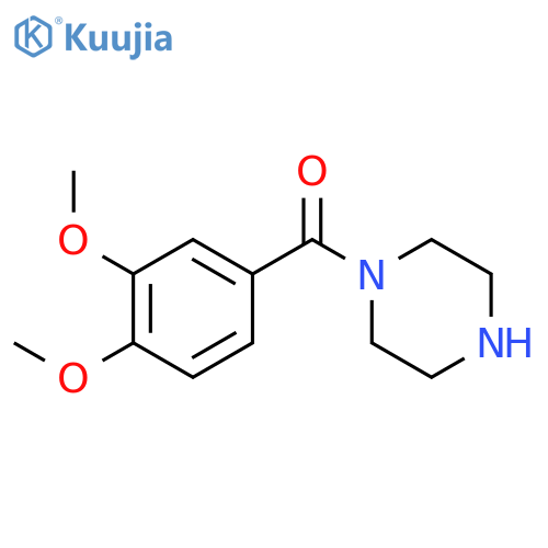 Piperazine, 1-(3,4-dimethoxybenzoyl)- structure