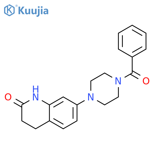 Piperazine, 1-benzoyl-4-(1,2,3,4-tetrahydro-2-oxo-7-quinolinyl)- structure