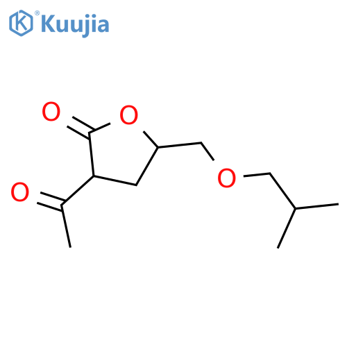 2(3H)-FURANONE, 3-ACETYLDIHYDRO-5-[(2-METHYLPROPOXY)METHYL]- structure