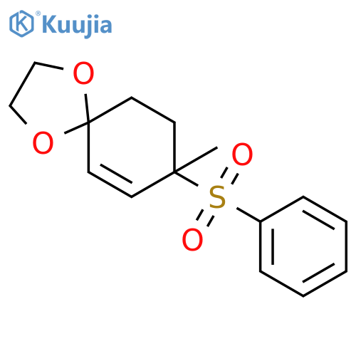 1,4-Dioxaspiro[4.5]dec-6-ene, 8-methyl-8-(phenylsulfonyl)- structure