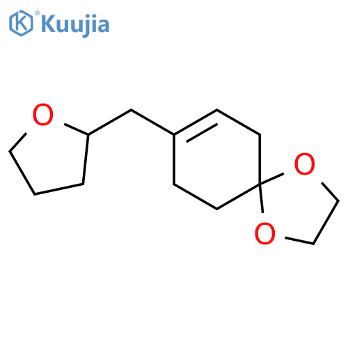 1,4-Dioxaspiro[4.5]dec-7-ene, 8-[(tetrahydro-2-furanyl)methyl]- structure