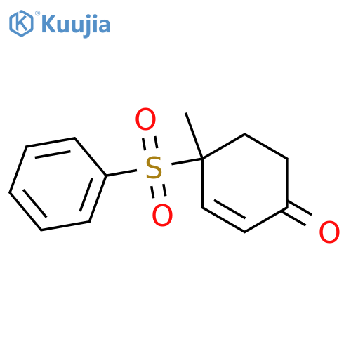 2-Cyclohexen-1-one, 4-methyl-4-(phenylsulfonyl)- structure