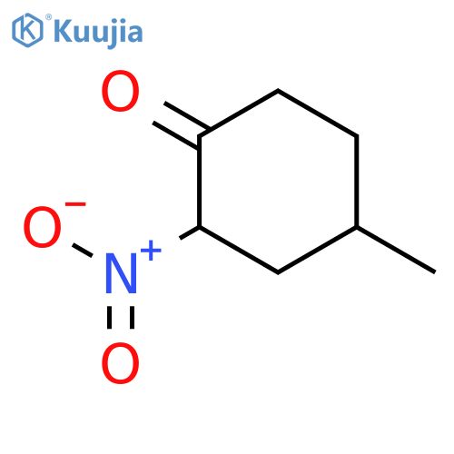 CYCLOHEXANONE, 4-METHYL-2-NITRO- structure