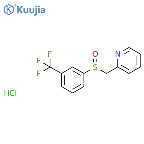 Pyridine, 2-[[[3-(trifluoromethyl)phenyl]sulfinyl]methyl]-, hydrochloride structure