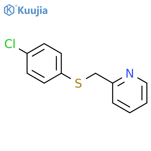 Pyridine, 2-[[(4-chlorophenyl)thio]methyl]- structure