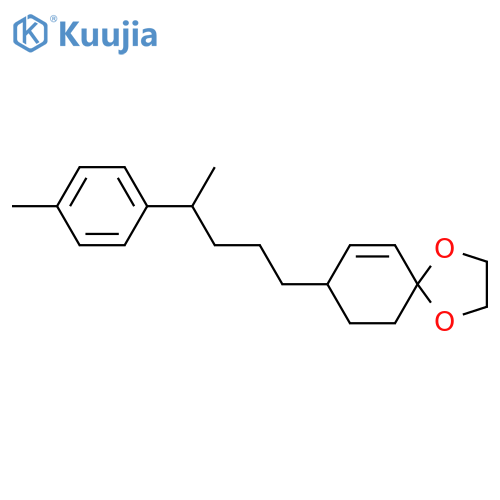 1,4-Dioxaspiro[4.5]dec-6-ene, 8-[4-(4-methylphenyl)pentyl]- structure