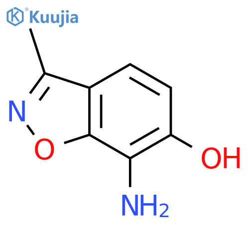7-Amino-3-methylbenzodisoxazol-6-ol structure