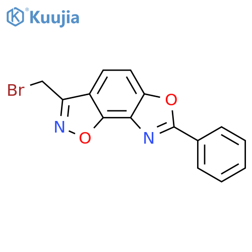 OXAZOLO[5,4-G]-1,2-BENZISOXAZOLE, 3-(BROMOMETHYL)-7-PHENYL- structure