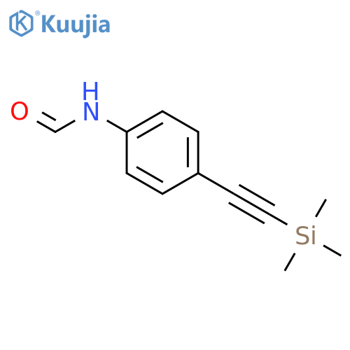 Formamide, N-[4-[(trimethylsilyl)ethynyl]phenyl]- structure