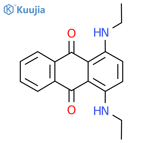 1,4-Bis(ethylamino)anthraquinone structure