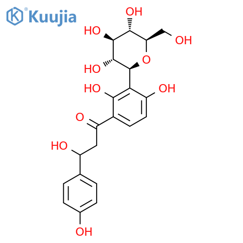 1-[2,4-Dihydroxy-3-[(2S,3R,4R,5S,6R)-3,4,5-trihydroxy-6-(hydroxymethyl)oxan-2-yl]phenyl]-3-hydroxy-3-(4-hydroxyphenyl)propan-1-one structure