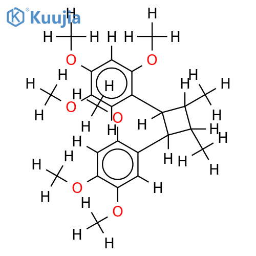 1alpha,2beta,3beta,4alpha-1,2-dimethyl-3,4-bis-(2,4,5-trimethoxyphenyl)-cyclobutane structure