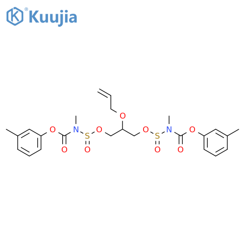 4,8-Dioxa-3,9-dithia-2,10-diazaundecanedioic acid, 2,10-dimethyl-6-(2-propenyloxy)-, bis(3-methylphenyl) ester, 3,9-dioxide (9CI) structure