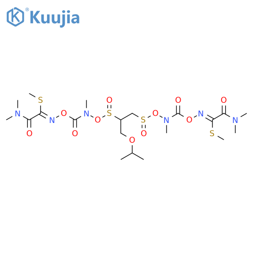 Ethanimidothioic acid, N,N'-[[1-[(1-methylethoxy)methyl]-1,2-ethanediyl]bis[oxysulfinyl(methylimino)carbonyloxy]]bis[2-(dimethylamino)-2-oxo-, dimethyl ester (9CI) structure