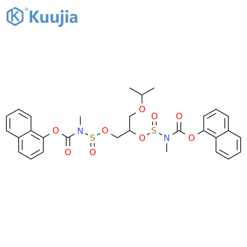 4,7-Dioxa-3,8-dithia-2,9-diazadecanedioic acid, 2,9-dimethyl-5-[(1-methylethoxy)methyl]-, di-1-naphthalenyl ester, 3,8-dioxide (9CI) structure