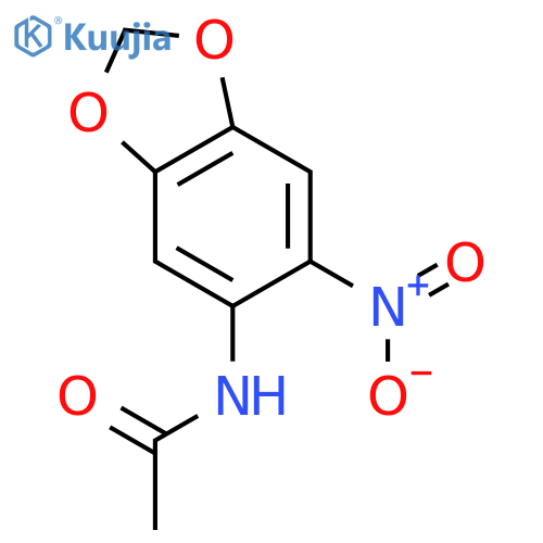 N-(6-Nitro-1,3-benzodioxol-5-yl)acetamide structure