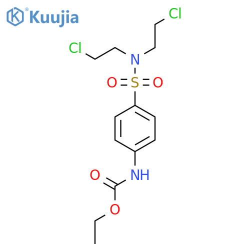 ethyl {4-[bis(2-chloroethyl)sulfamoyl]phenyl}carbamate structure