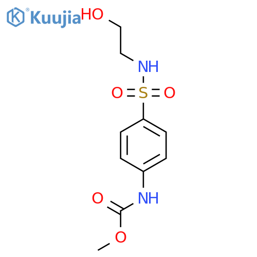 methyl {4-[(2-hydroxyethyl)sulfamoyl]phenyl}carbamate structure