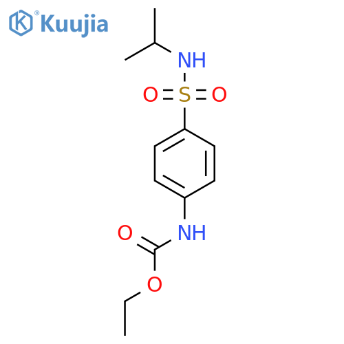 ethyl N-[4-(propan-2-ylsulfamoyl)phenyl]carbamate structure
