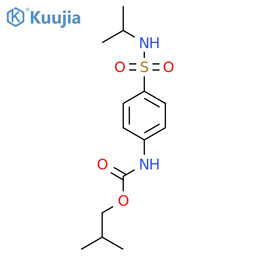 2-methylpropyl {4-[(1-methylethyl)sulfamoyl]phenyl}carbamate structure