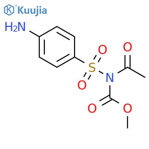 methyl acetyl[(4-aminophenyl)sulfonyl]carbamate structure