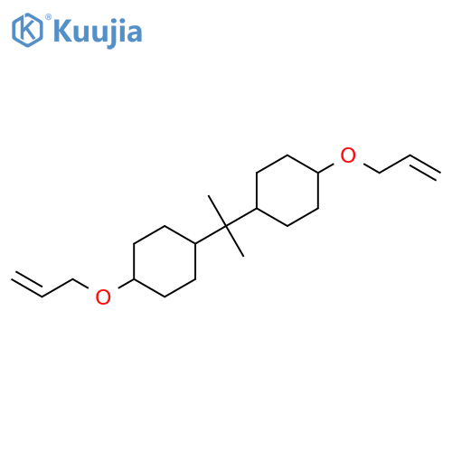 Cyclohexane, 1,1'-(1-methylethylidene)bis[4-(2-propenyloxy)- structure