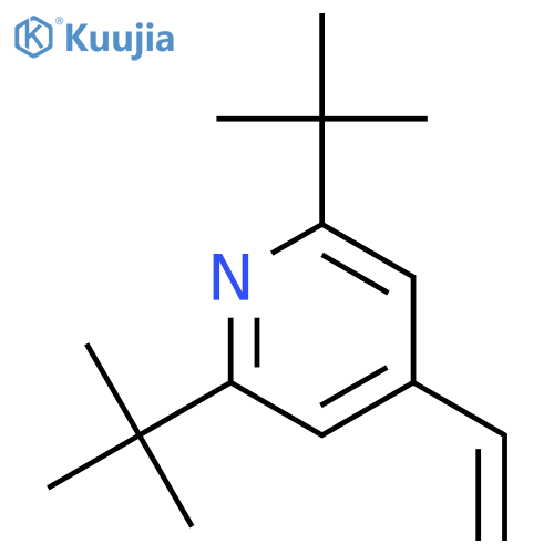 PYRIDINE, 2,6-BIS(1,1-DIMETHYLETHYL)-4-ETHENYL- structure