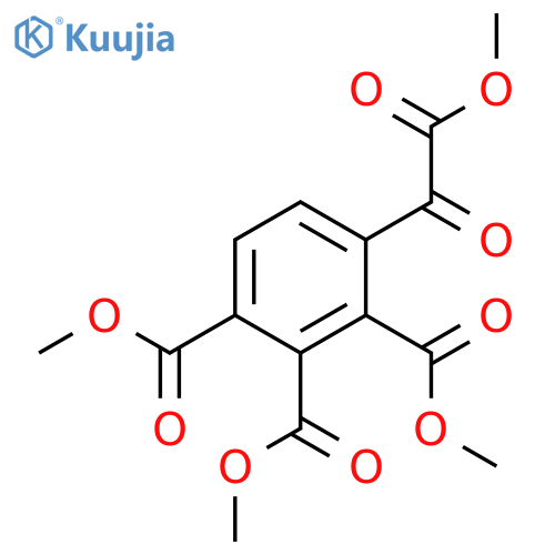 Benzenetricarboxylic acid, (methoxyoxoacetyl)-, trimethyl ester structure