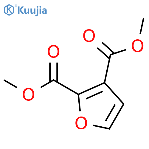dimethyl furan-2,3-dicarboxylate structure