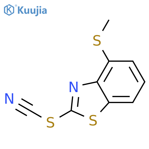 4-(Methylsulfanyl)-1,3-benzothiazol-2-yl thiocyanate structure
