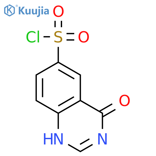 4-oxo-3,4-dihydroquinazoline-6-sulfonyl chloride structure
