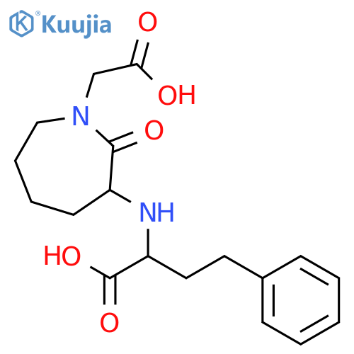 1H-Azepine-1-acetic acid, 3-[(1-carboxy-3-phenylpropyl)amino]hexahydro-2-oxo- structure