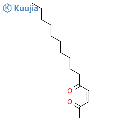 3-PENTADECENE-2,5-DIONE, (3Z)- structure