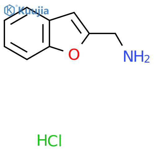 1-(1-benzofuran-2-yl)methanamine hydrochloride structure