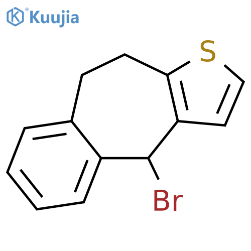 4H-BENZO[4,5]CYCLOHEPTA[1,2-B]THIOPHENE, 4-BROMO-9,10-DIHYDRO- structure