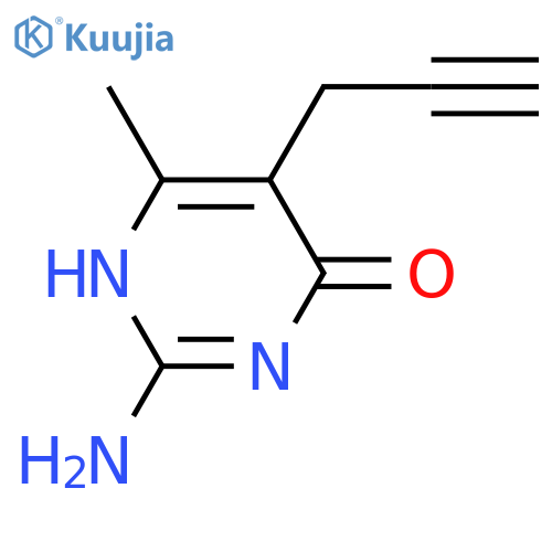 4-Methyl-6-hydroxy-5-(2-propynyl)-2-pyrimidinamine structure