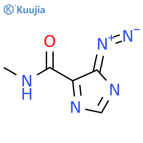 4H-Imidazole-5-carboxamide, 4-diazo-N-methyl- structure
